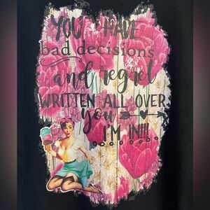 Funny Black/Multi Colored Women’s T-shirt S